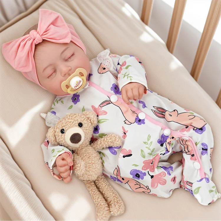  20" Sweet Sleeping Dreams Reborn Truly Baby Doll Girl Nerroa, Lifelike Cloth Body Baby - Reborndollsshop®-Reborndollsshop®