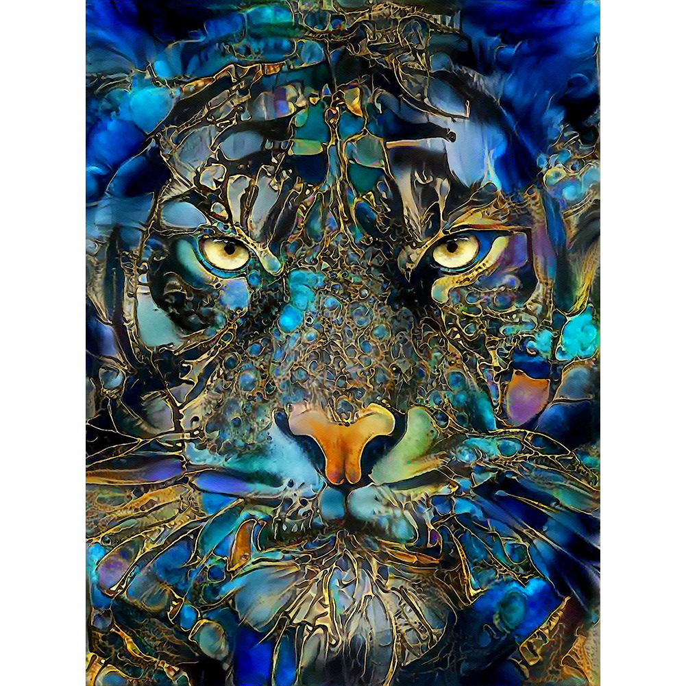 

Psychedelic Tiger - Round Drill Diamond Painting - 30*40CM, 501 Original