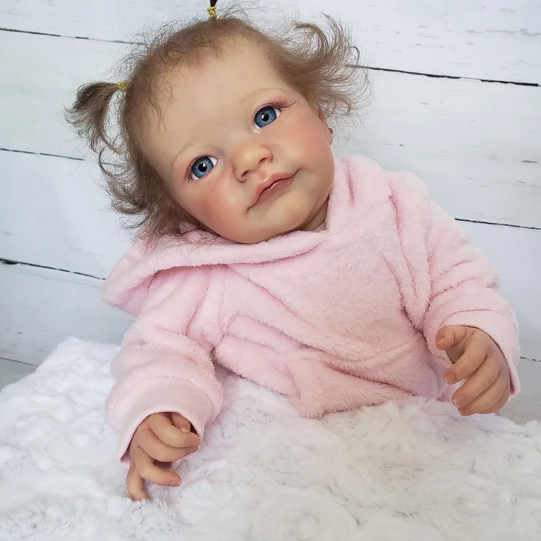 22 Inches Tobiah Realistic Reborn Baby Soft Vinyl Silicone Doll Girl Patti Gift For Kids
