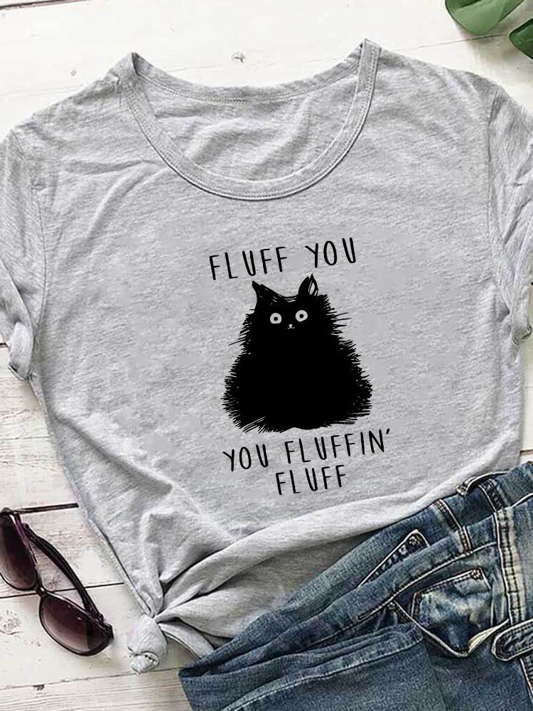Lovely Cat Fluff You You Fluffin' Fluff T Shirt wearshes