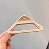 8PCS Minimal Plain Color Triangle Hair Claws