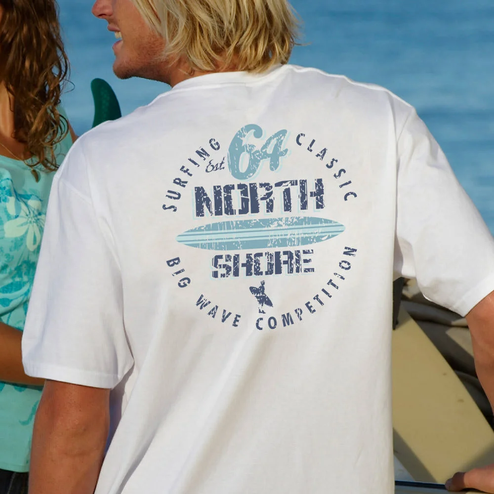  North Shore Big Wave Competition T-Shirt - Perfect for Surf Enthusiasts