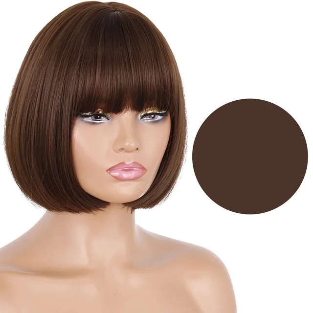 Jewtribute Hair®|Short Straight Bob Wigs For Women 