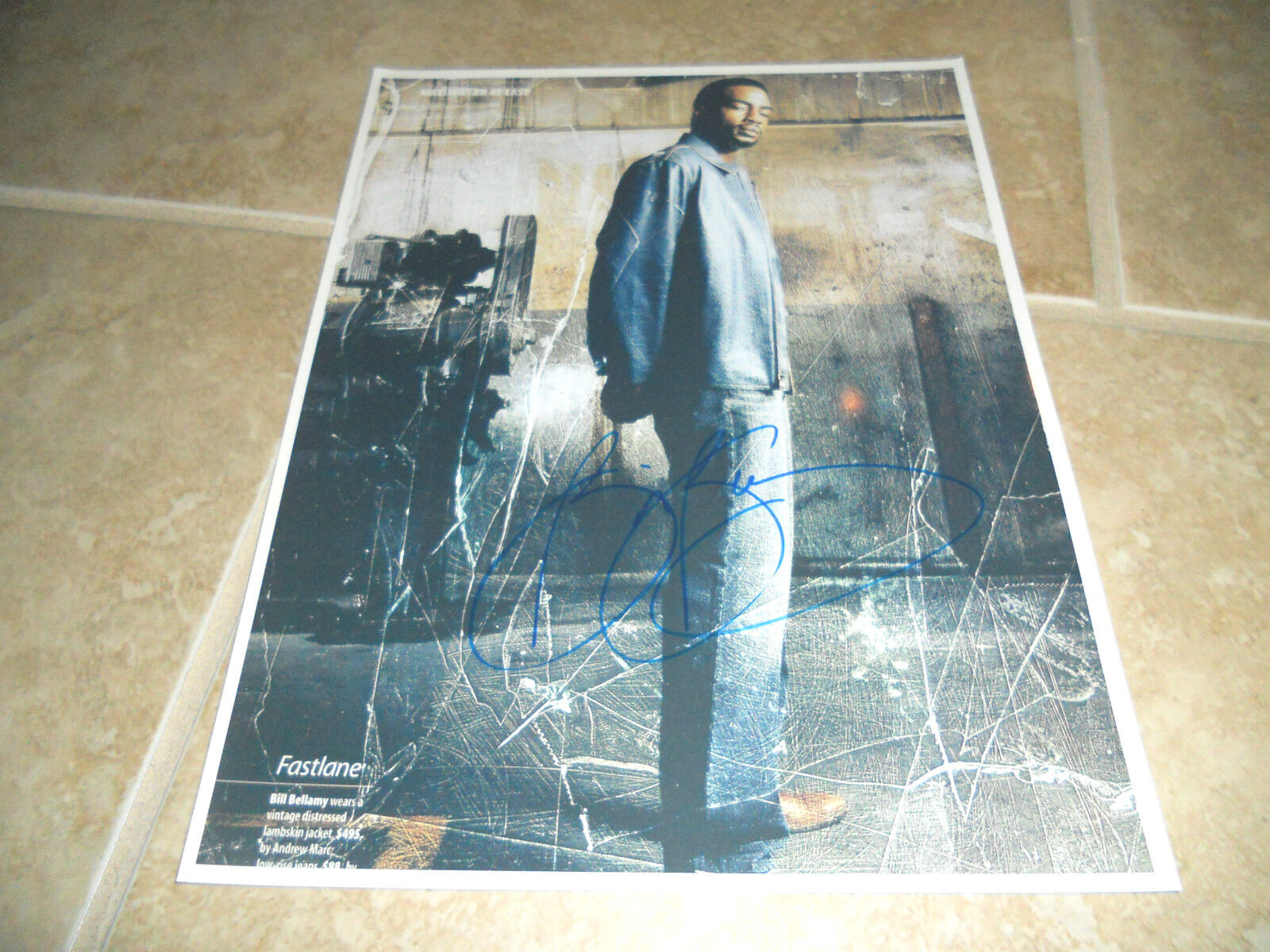 Bill Bellamy Sexy Autographed Signed 8.5 x 11 Laser Photo Poster painting PSA Guaranteed