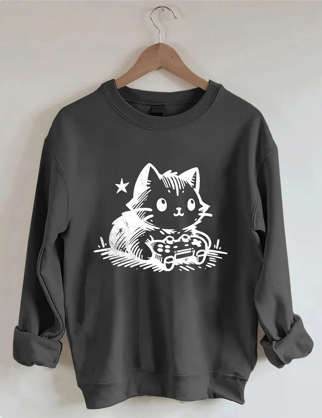 Funny Gamer Cat Sweatshirt
