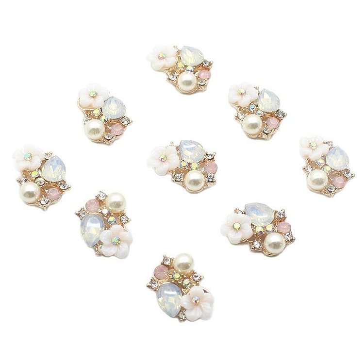 New Glass Water Drop Buttons 10pcs/Lot 13x18mm Sewing Decor accessories DIY Wedding Irregular Button