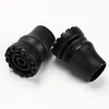 2Pcs Trekking Pole Tip Protector Rubber Cane Tip Replacement for Climbing Hiking