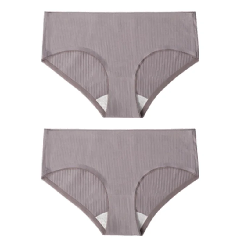 CINOON 2PCS/Set Women's Panties Cotton Underwear Seamless  Plus Size Briefs Low-Rise Soft Panty Women Underpants Female Lingerie