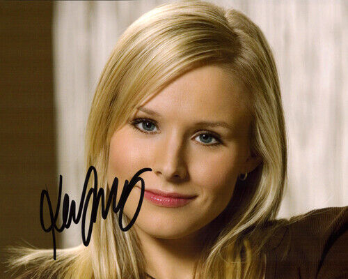 Autographed Photo Poster painting Kristen Bell Signed 8 x 10