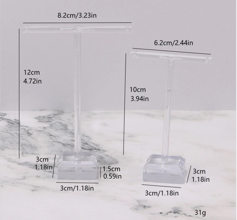 Jewelry Rack Plastic Two-piece Earrings Jewelry Storage Store Display Props Stall Earrings Display Stand