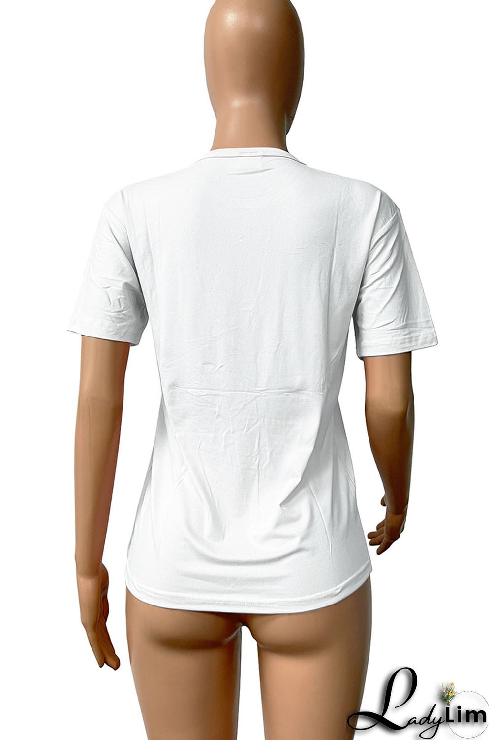 Red Casual Street Print Patchwork O Neck T-Shirts