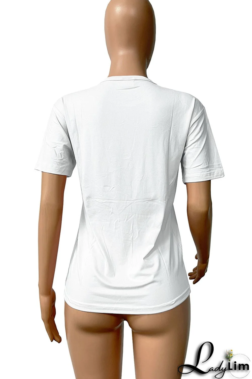 Red Casual Street Print Patchwork O Neck T-Shirts