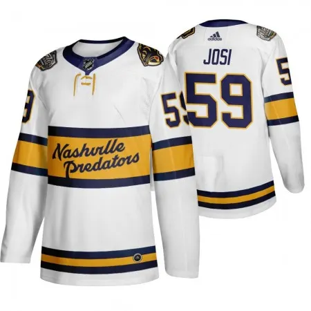 Men's  Nashville Predators #59 Roman Josi White Stitched NHL Jersey
