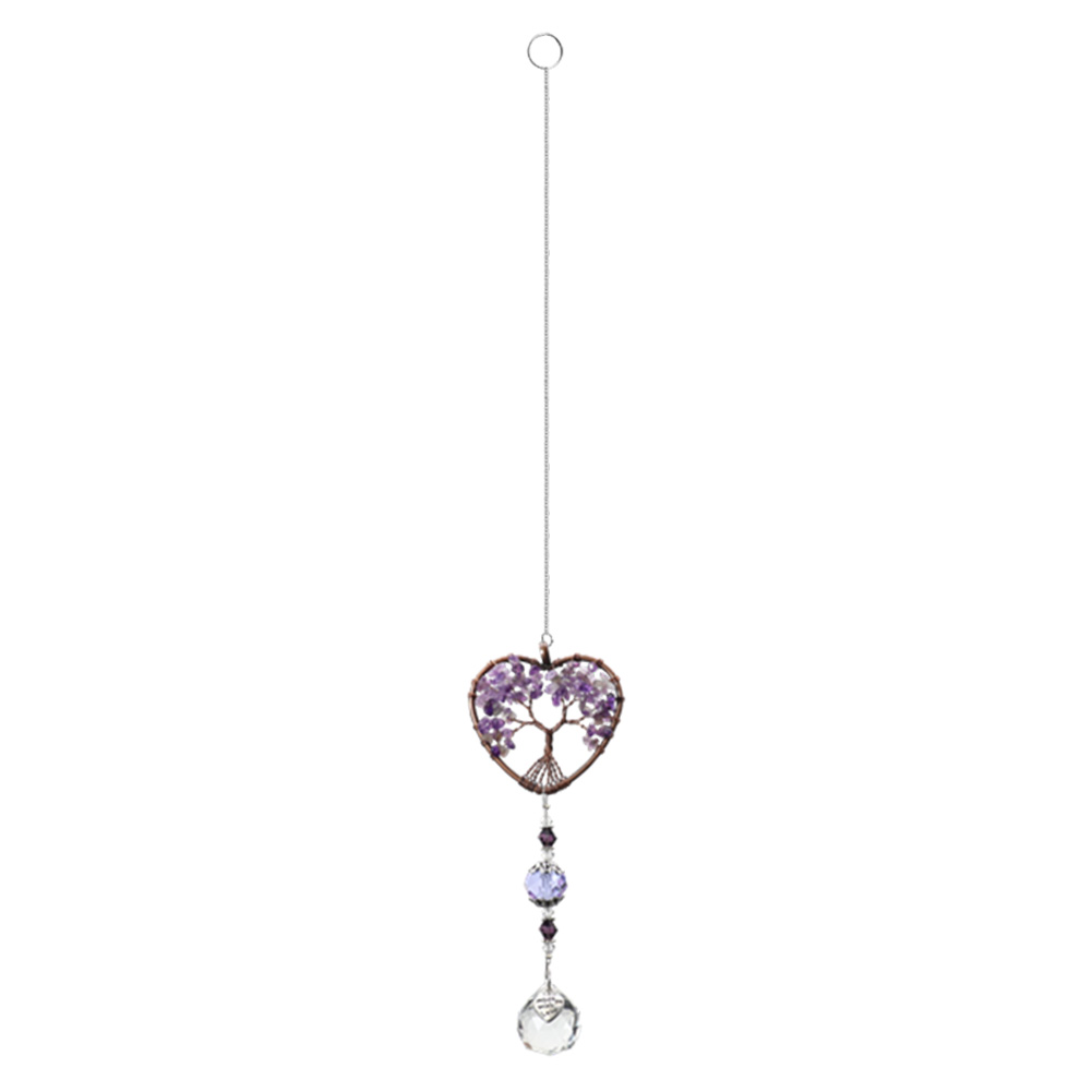 

Purple Love Tree - Art Crystal Suncatcher, 501 Original