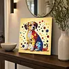 DIY Pre-Framed Dog Button Art Canvas Kit
