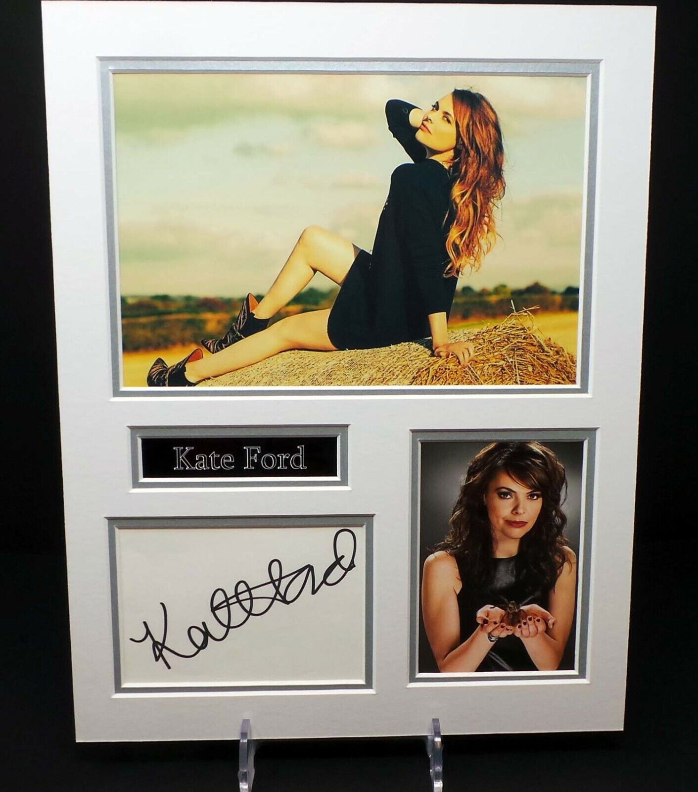 Kate FORD Signed Mounted Sexy Photo Poster painting Display AFTAL RD COA Tracey BARLOW Corrie St