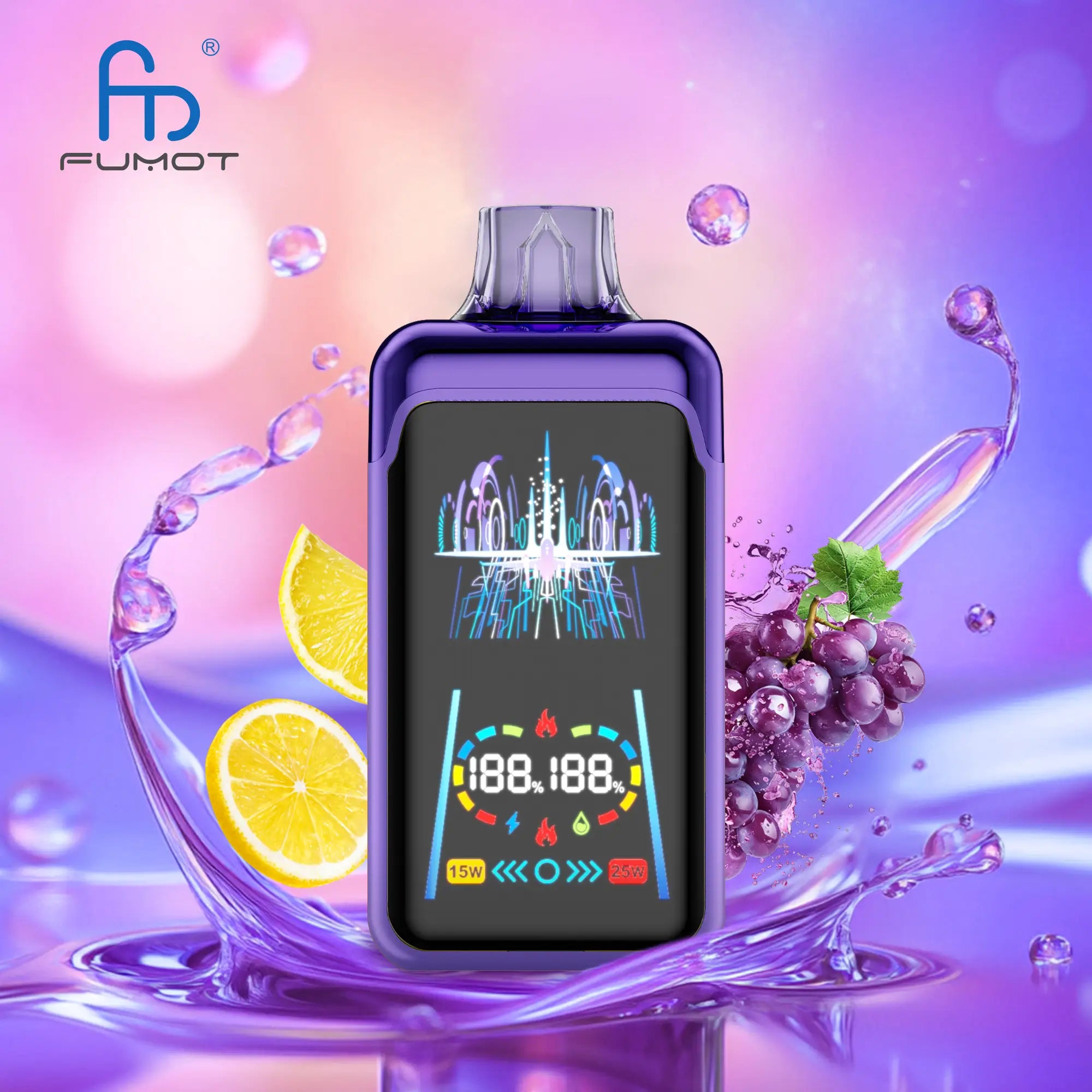 Fumot Phantom Box: Dual-Coil, 850mAh & Smart Display  fumotvapeshop