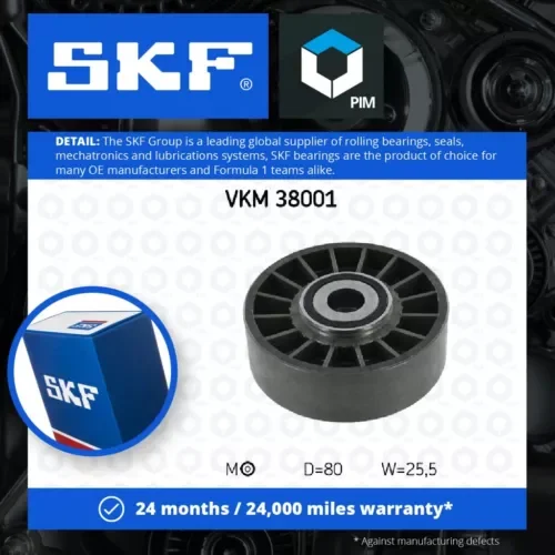 Dronehint Aux Belt Tensioner fits DAEWOO Drive V-Ribbed SKF Genuine Top Quality Guaranteed Parts