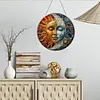 (Upgrade Size)DIY Double Sided Effect Diamond Painting Hanging Pendant Kit (Sun Moon)