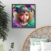 Diamond Painting-5D Full Round Drill Clown(40*40 CM)