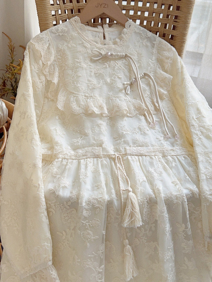 Women Long Sleeve V-neck Graphic Floral Printed Top