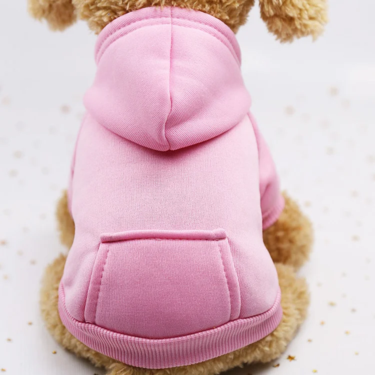 Solid Dog Hoodies Pet Clothes for Small Dogs Puppy Coat Jackets Sweatshirt for Chihuahua Doggie Cat Costume Cotton Pet Outfits
