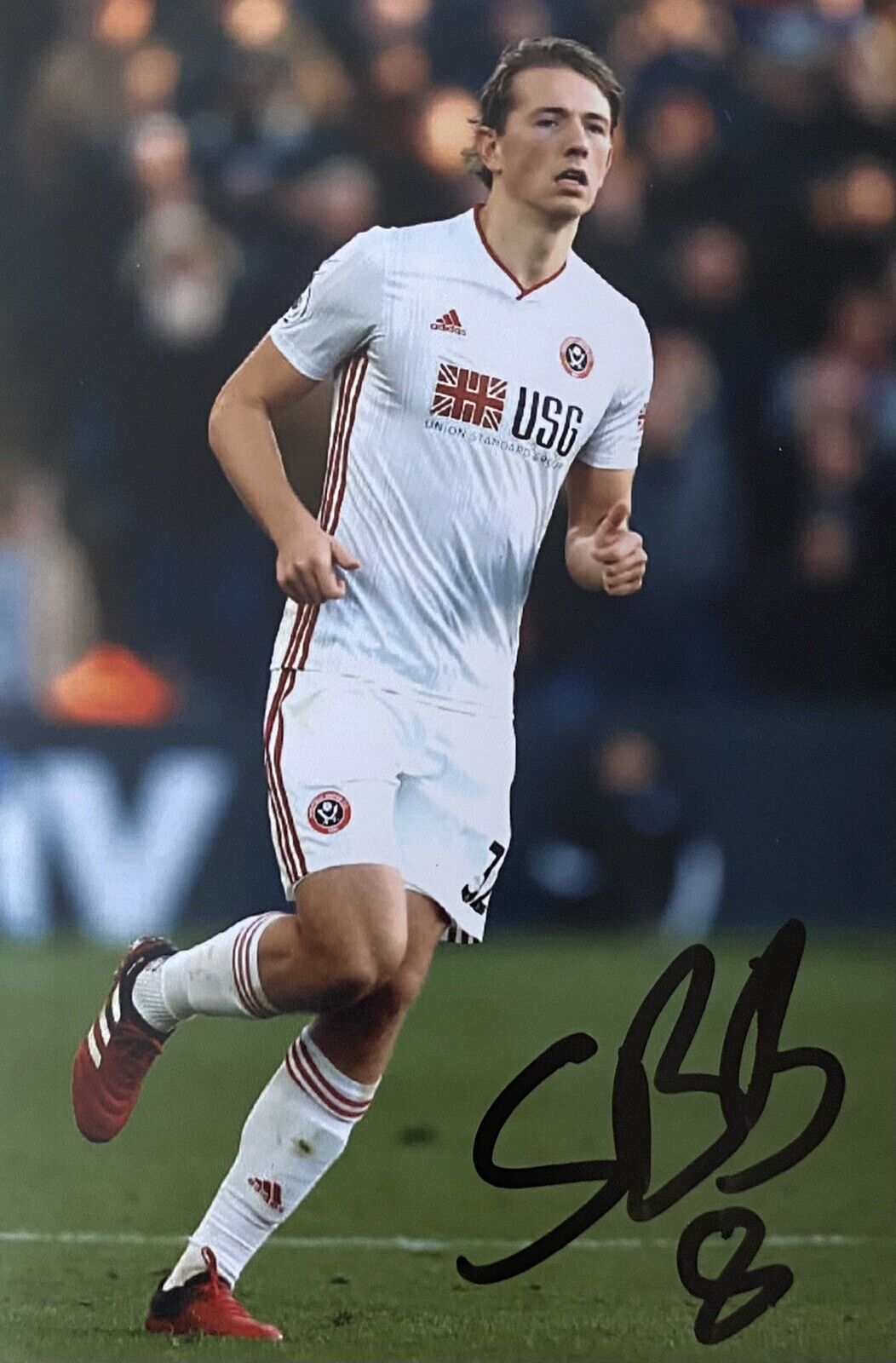 Sander Berge Genuine Hand Sheffield United 6X4 Photo Poster painting 3