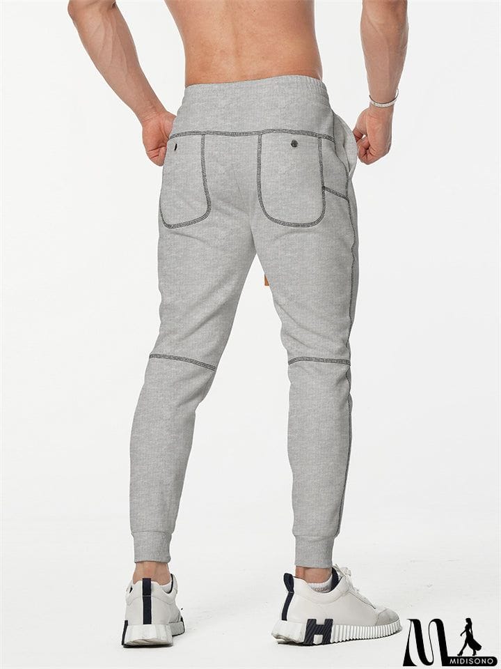 MidiSono - Male Autumn Casual Slim Fit Stretch Sweat Pants