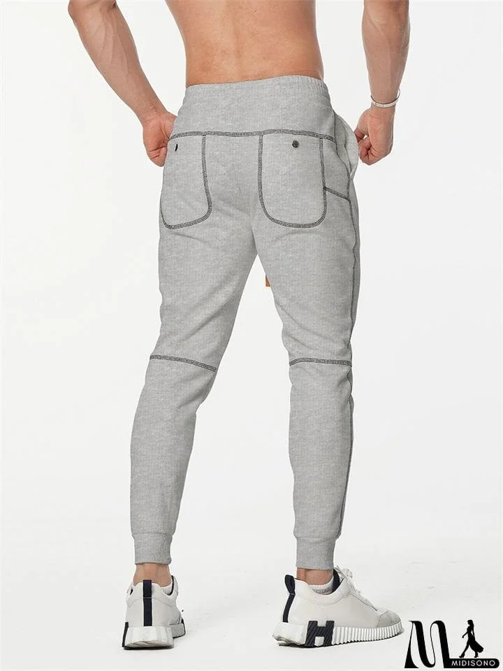 MidiSono - Male Autumn Casual Slim Fit Stretch Sweat Pants