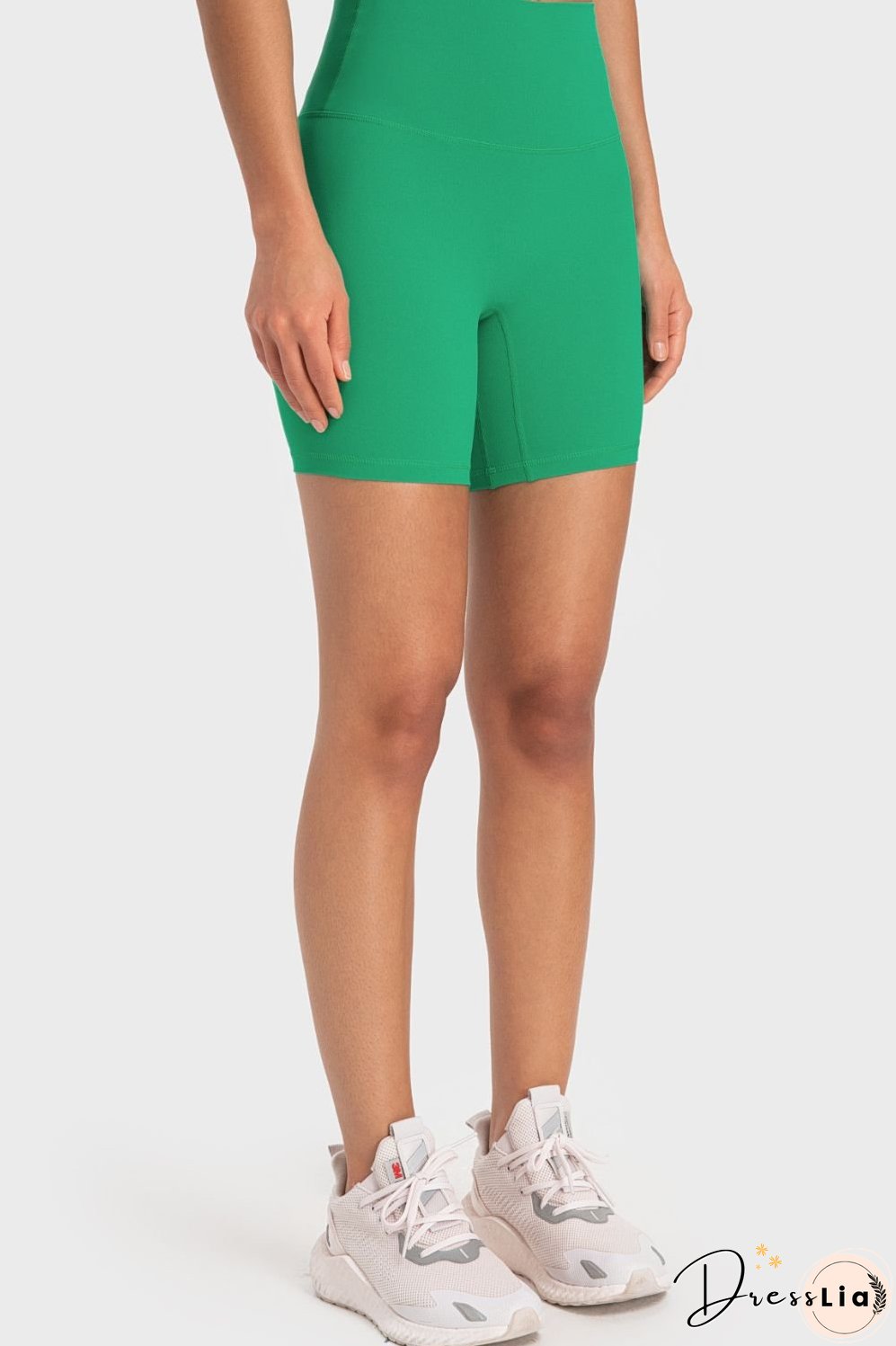 Staying Cozy Wide Waistband Biker Shorts