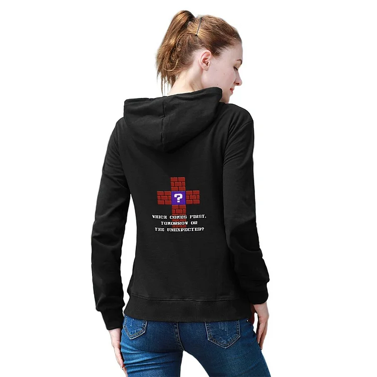 Women's Pullover Brick Wall The Cross Pixel Style customized, personalized, gift