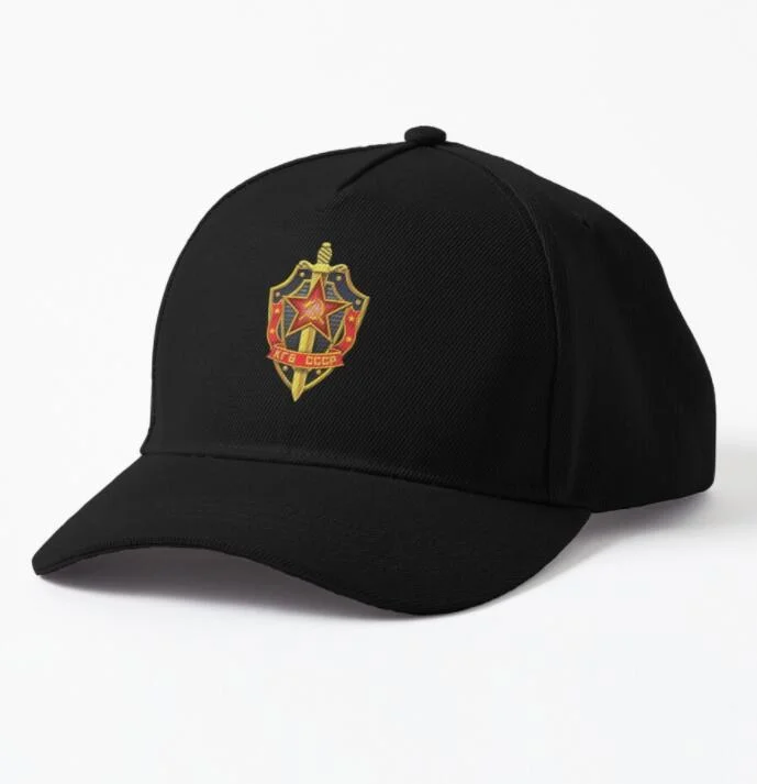 KGB Badge Soviet Union Russian Secret Police Emblem Print Cap Outdoor Sun protection Baseball Caps