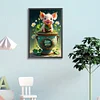 Diamond Painting-DIY Full Round Drill Happy Pig(40x60cm)