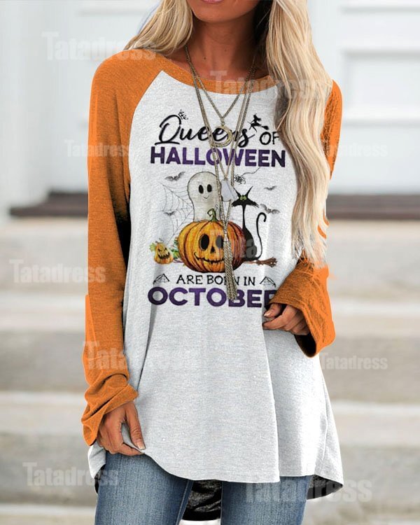 October Classic  Loose Long Sleeve Top