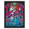 Glass Painting Mermaid-14CT Stamped Cross Stitch 45*60cm/17.72*23.62in (Big Size)