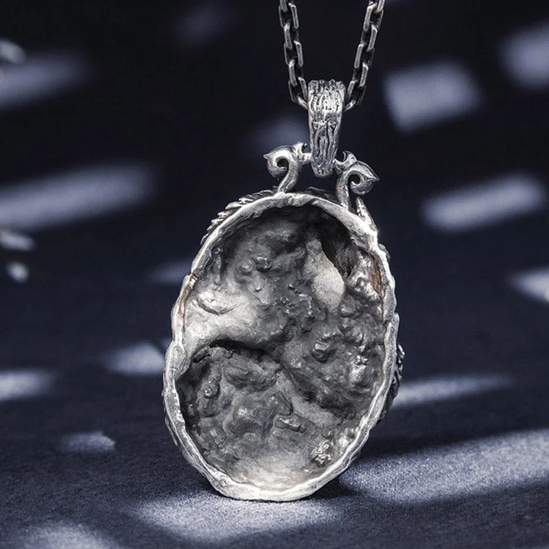 Dragon 999 Sterling Silver Luck Necklace Pendant