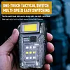 COB+SMD LED Camping Work Light Rechargeable Mini Flashlight Hat Clip Torch Light