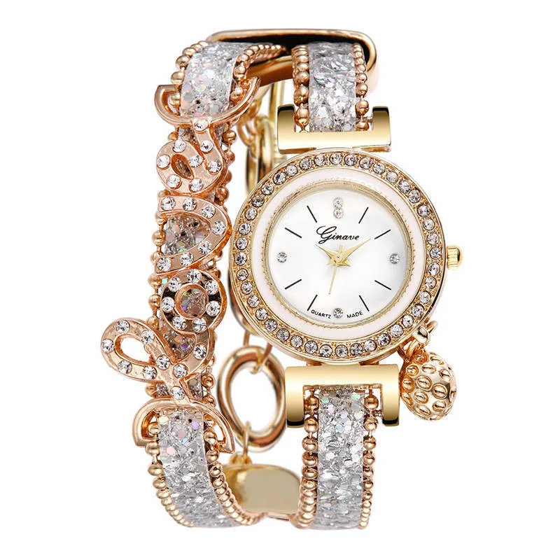 L.O.V.E. Zircon Sequin Watch