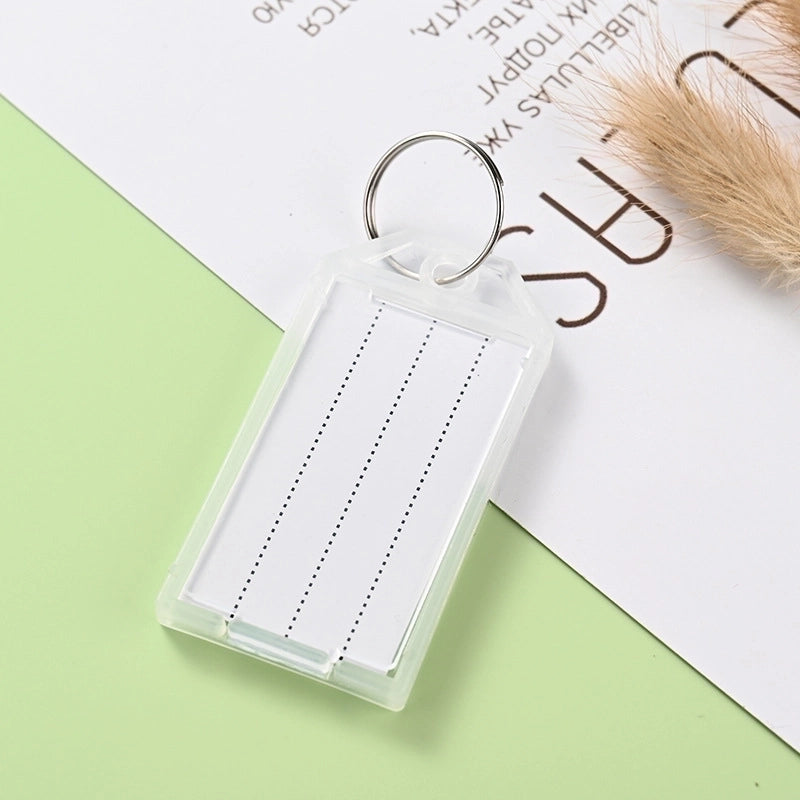 100 Pieces Plastic Key Card Rental Color Number Card Key Artifact Label Management Can Be Marked Card Key Chain Key Ring