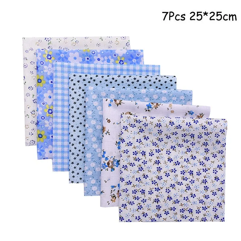 25x25cm and 25x20cm Printed Cotton Fabric Cloth Sewing Quilting Fabrics for Patchwork Needlework DIY Handmade Accessories