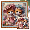(Multi-Style) Flowers Cats-11CT Stamped Cross Stitch 50*50cm/19.69*19.69in tapestrymarket