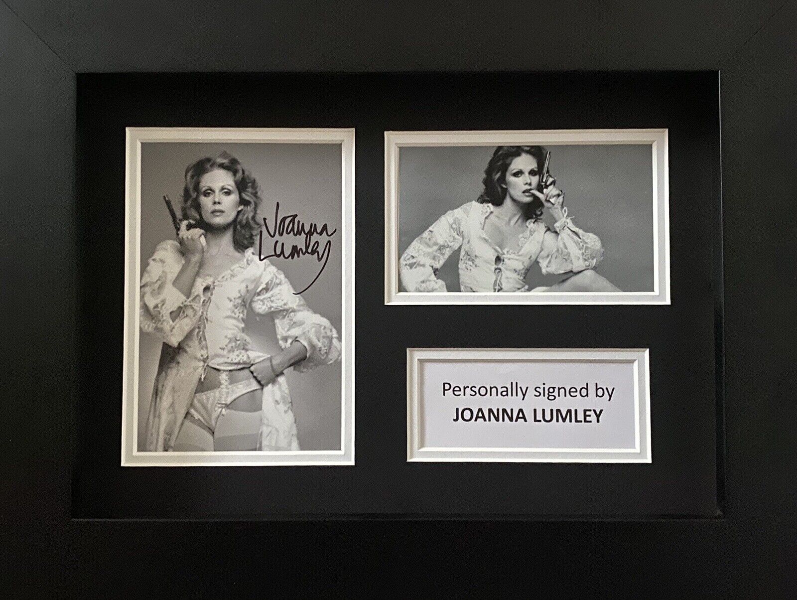 Joanna Lumley Genuine Hand Signed Photo Poster painting In A4 Frame Display