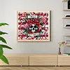 Skull Flowers-11CT Stamped Cross Stitch 50*45cm/19.69*17.72in
