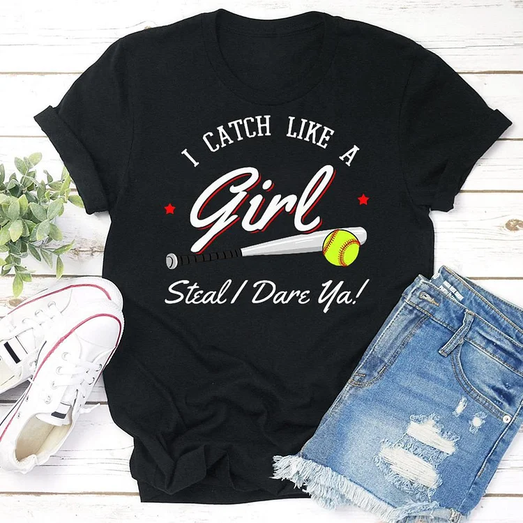 AL™ Softball girl T-shirt Tee - 01215-Annaletters