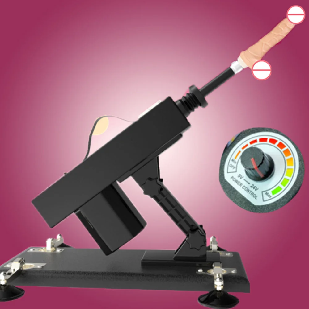 Aircraftcup™ - Pumping Gun - Full-automatic Simulated Penis Masturbation Telescopic Dildos Machine