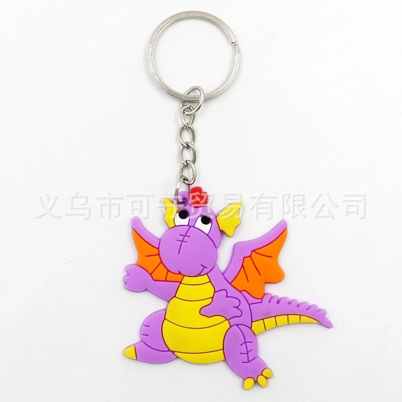 Cartoon Style Dinosaur Synthetics Keychain