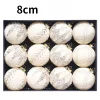 12PCS Velvet Hanging Decor Balls for Christmas Tree