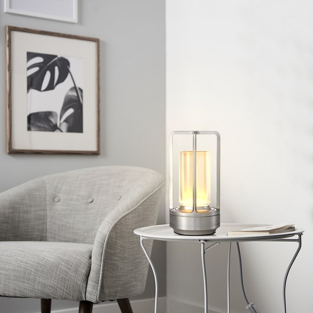 Cordless Ambient Lantern Crystal Table Lamp