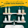 Cadre sans poin&ccedil;on pour coin de salle de bain✨