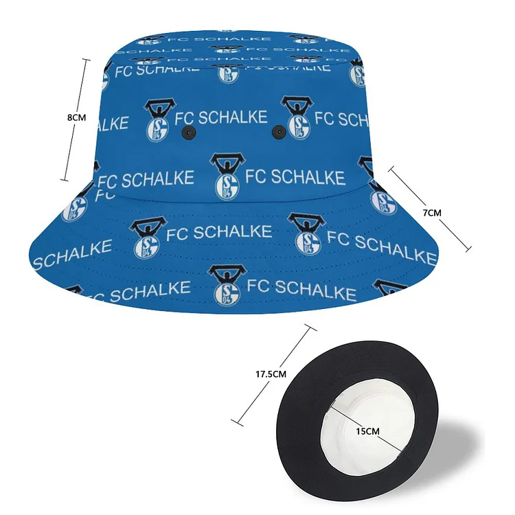 FC Schalke 04 Karomuster Sommer Sonnenhut Reversible Bucket Hat